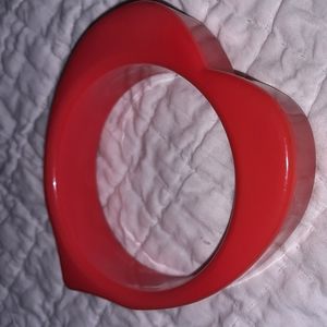Heart Shaped Bangle Bracelet